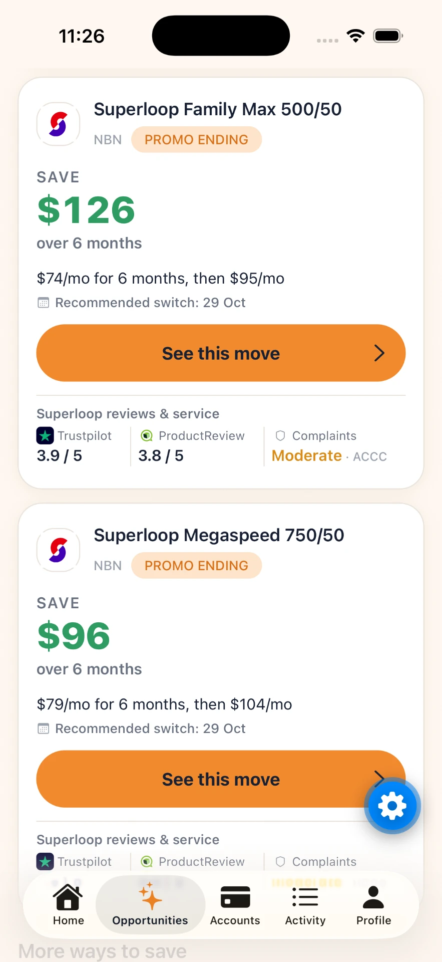NBN plan comparison in PumpkinPocket